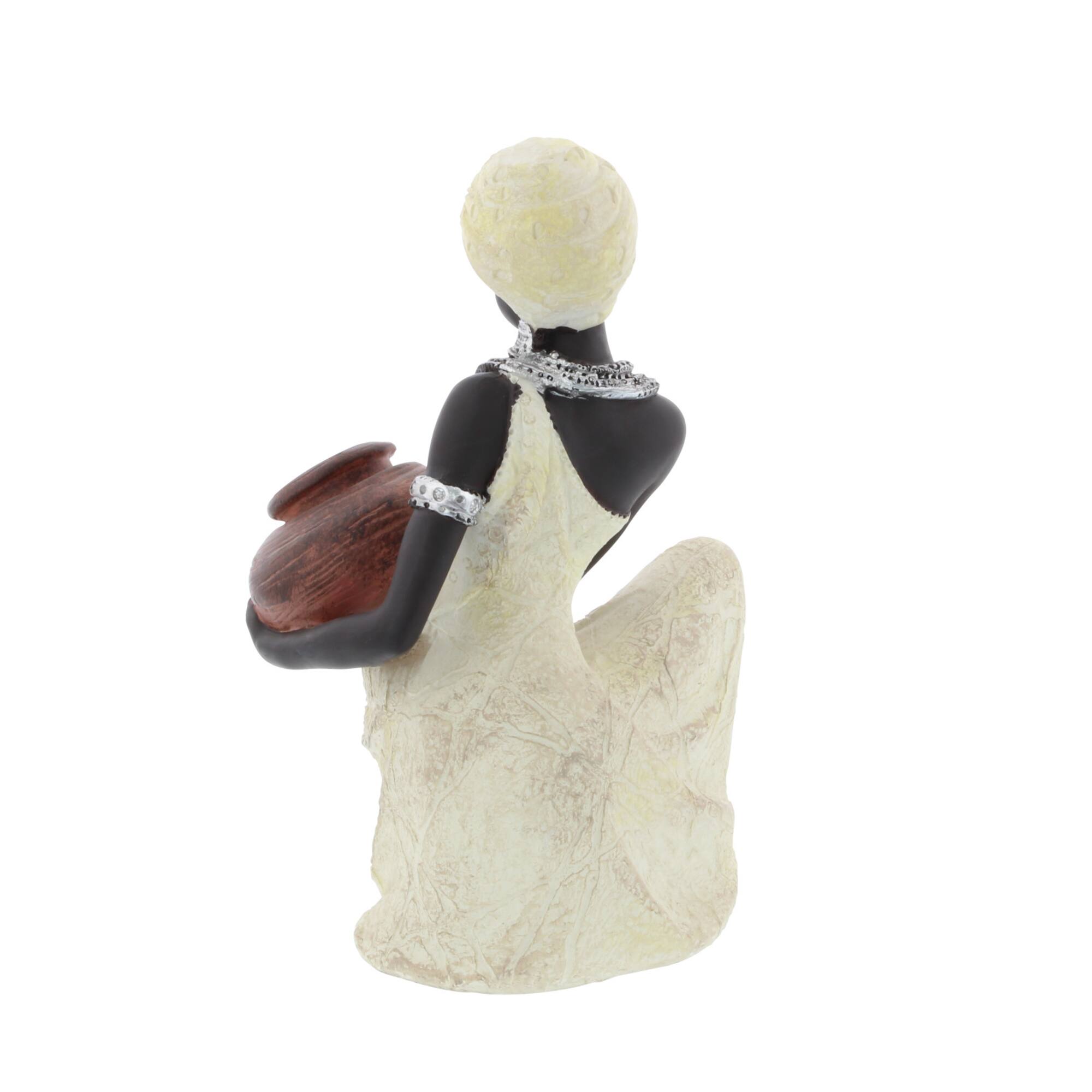10" Woman with Pot Sculpture